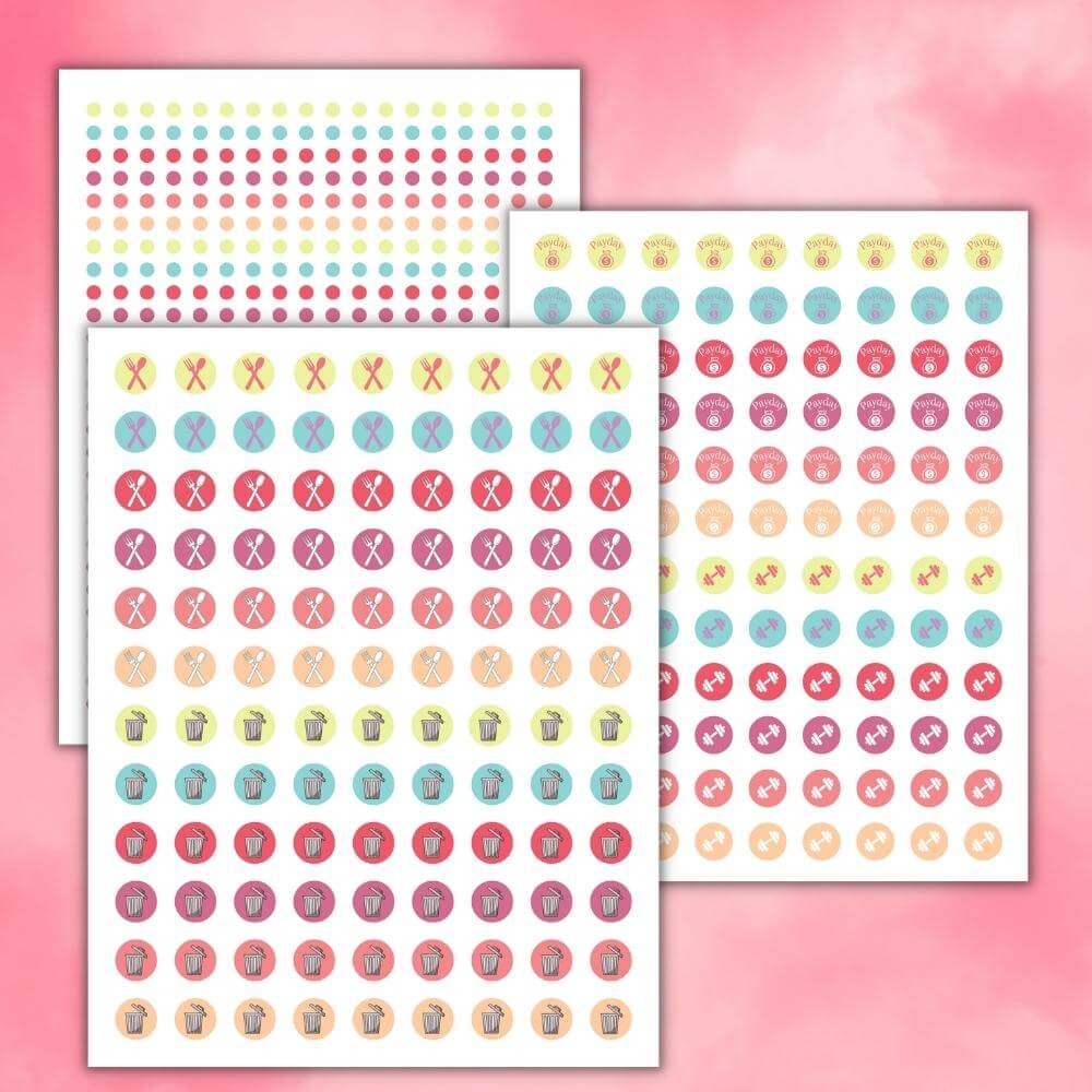 Easter Planner Stickers – Cute Spring Holiday Set