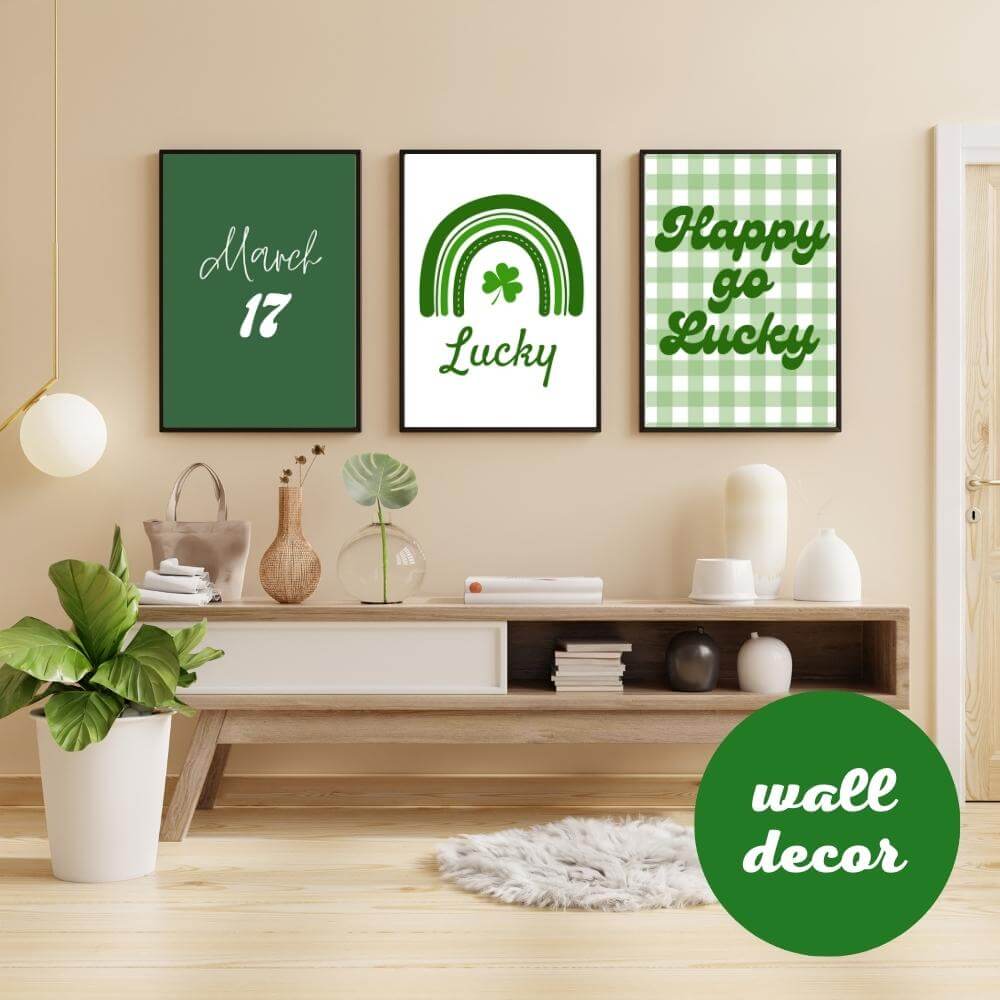 St. Patrick’s Day Decorations & Game Bundle – 27 Pages