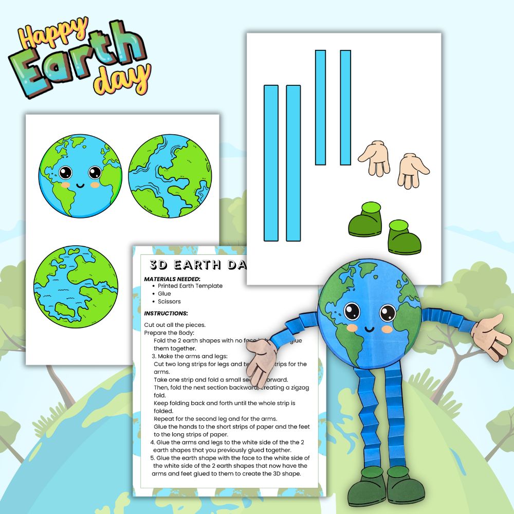 3D Earth Day Craft
