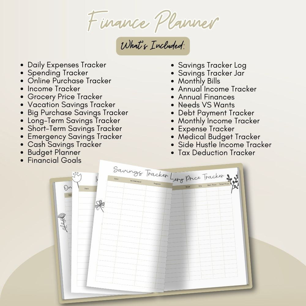 ADHD Planner With Floral Theme Design