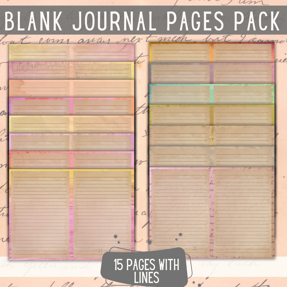 PLR Blank Journal Pages | Journals for writing and creativity | My Store

