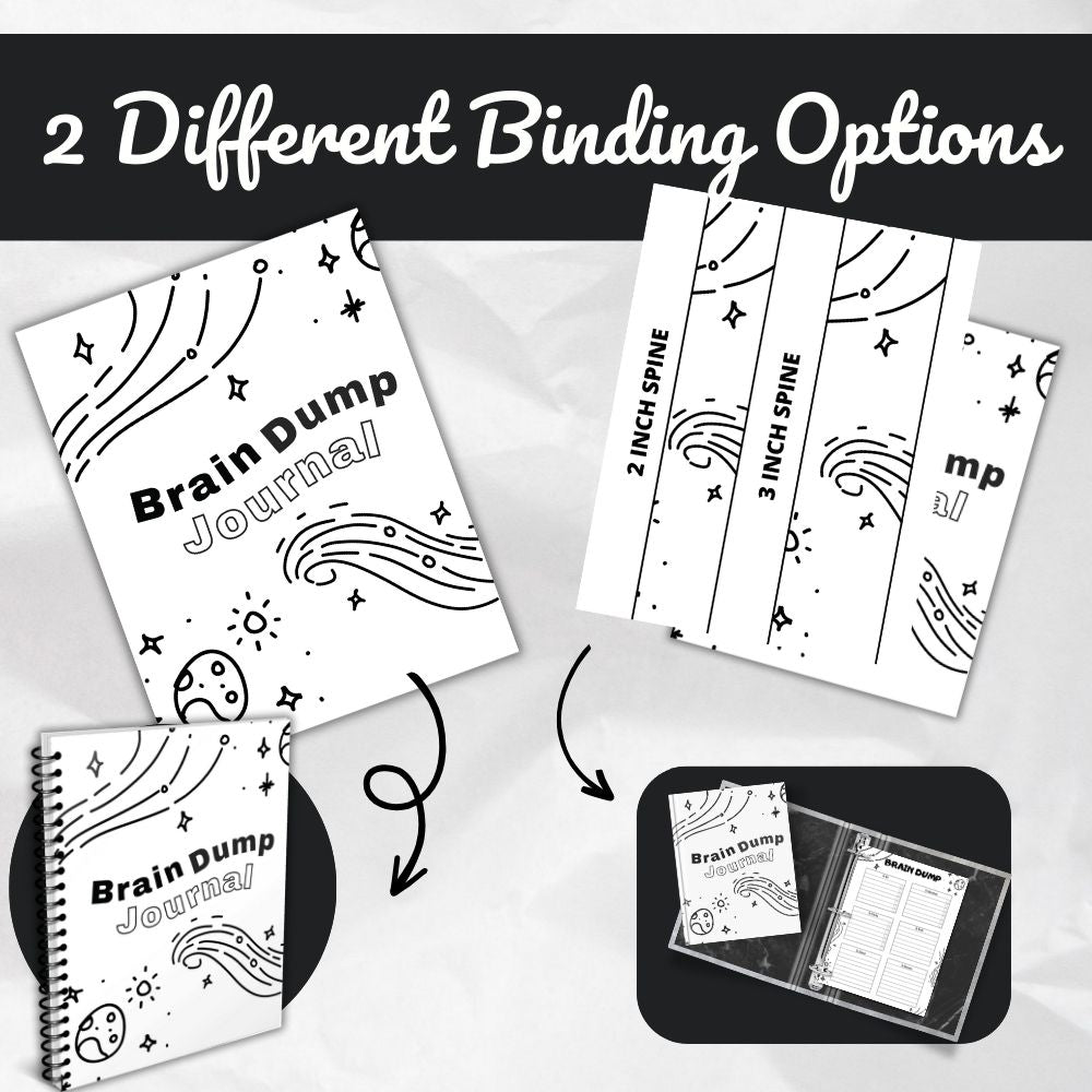 Brain Dump Journal – 63 Page Printable PLR Planner
