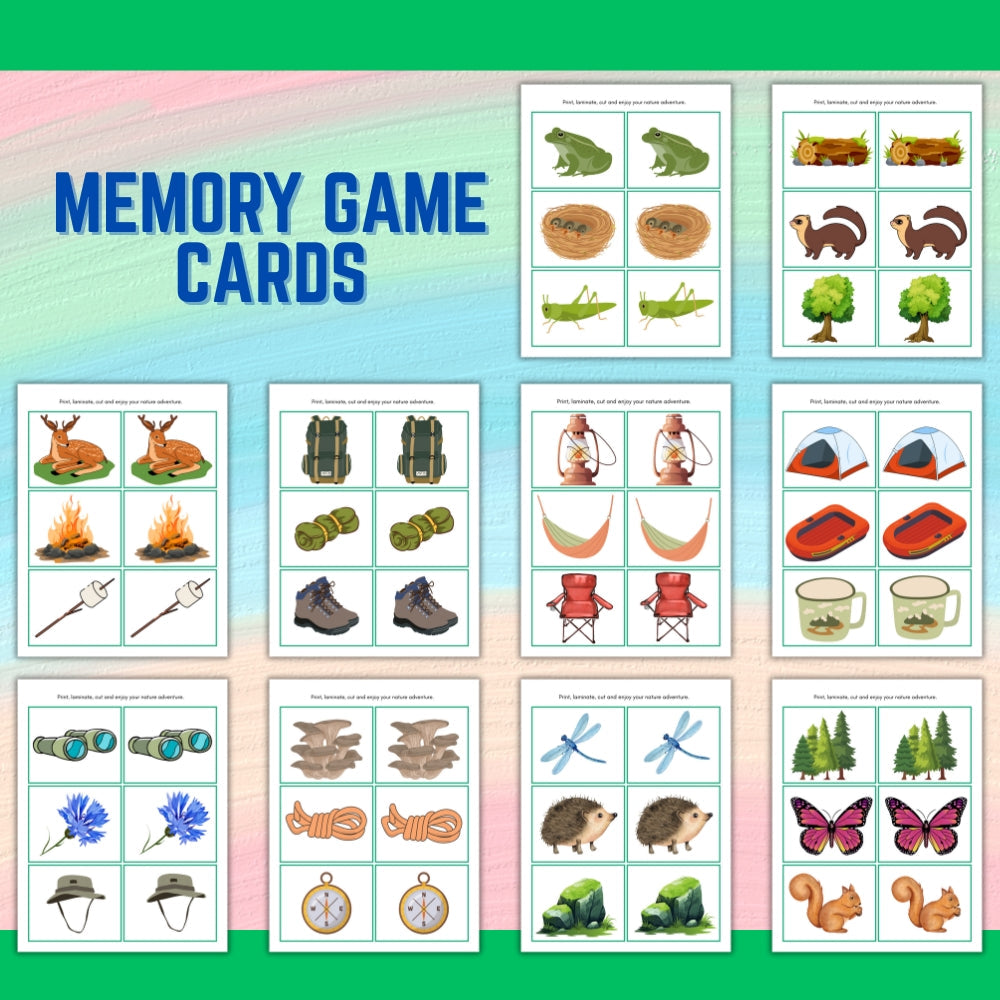 Camping Games Bundle – Printable Kids Activities