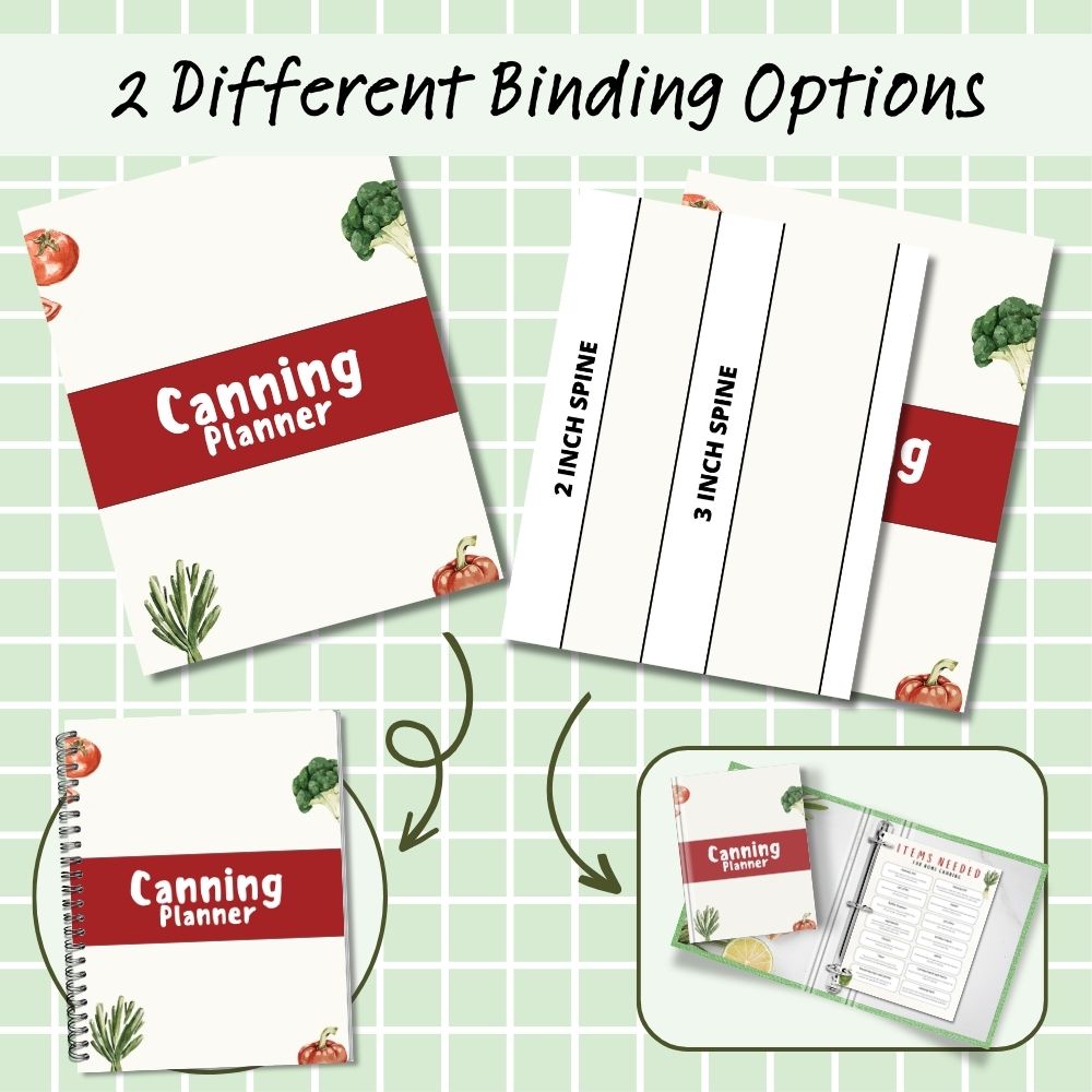 PLR Canning Planner | Editable Food Preservation Templates