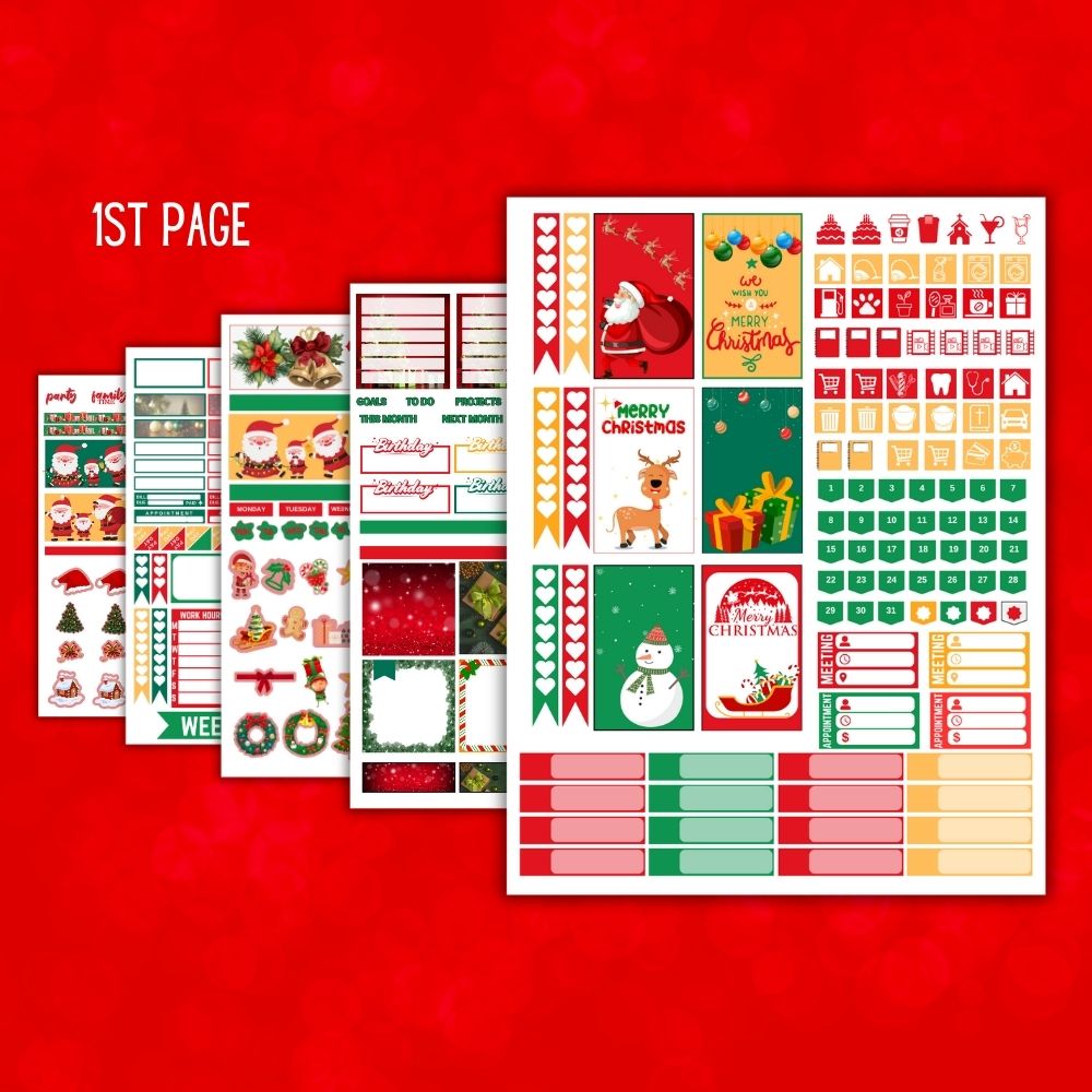 Christmas Planner Stickers – Holiday Printable Pack