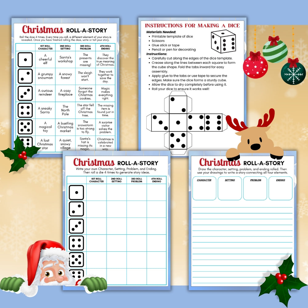 Roll a Story Christmas Theme