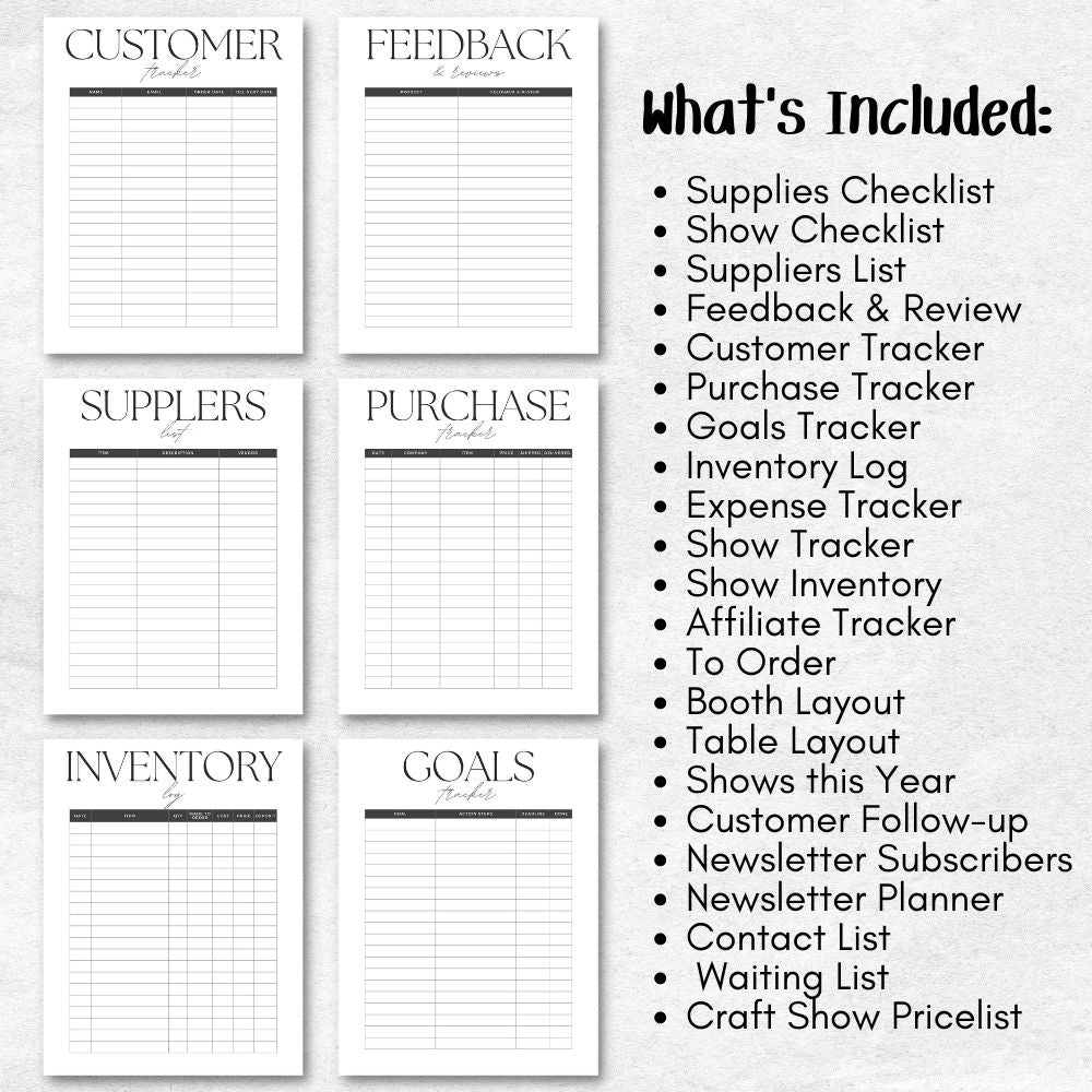 Craft Show Planner