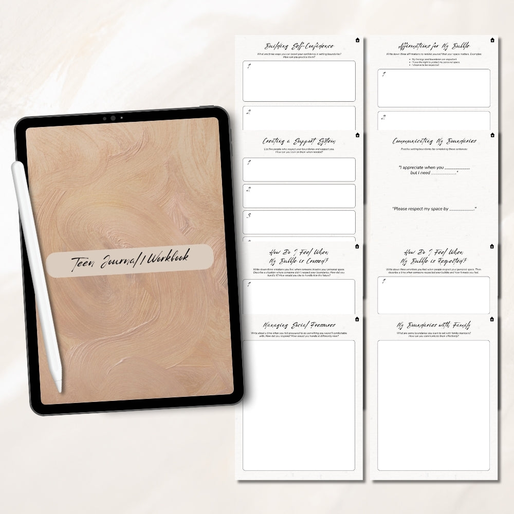 PLR Digital Teen Journal Workbook | Journals for self-expression | My Store