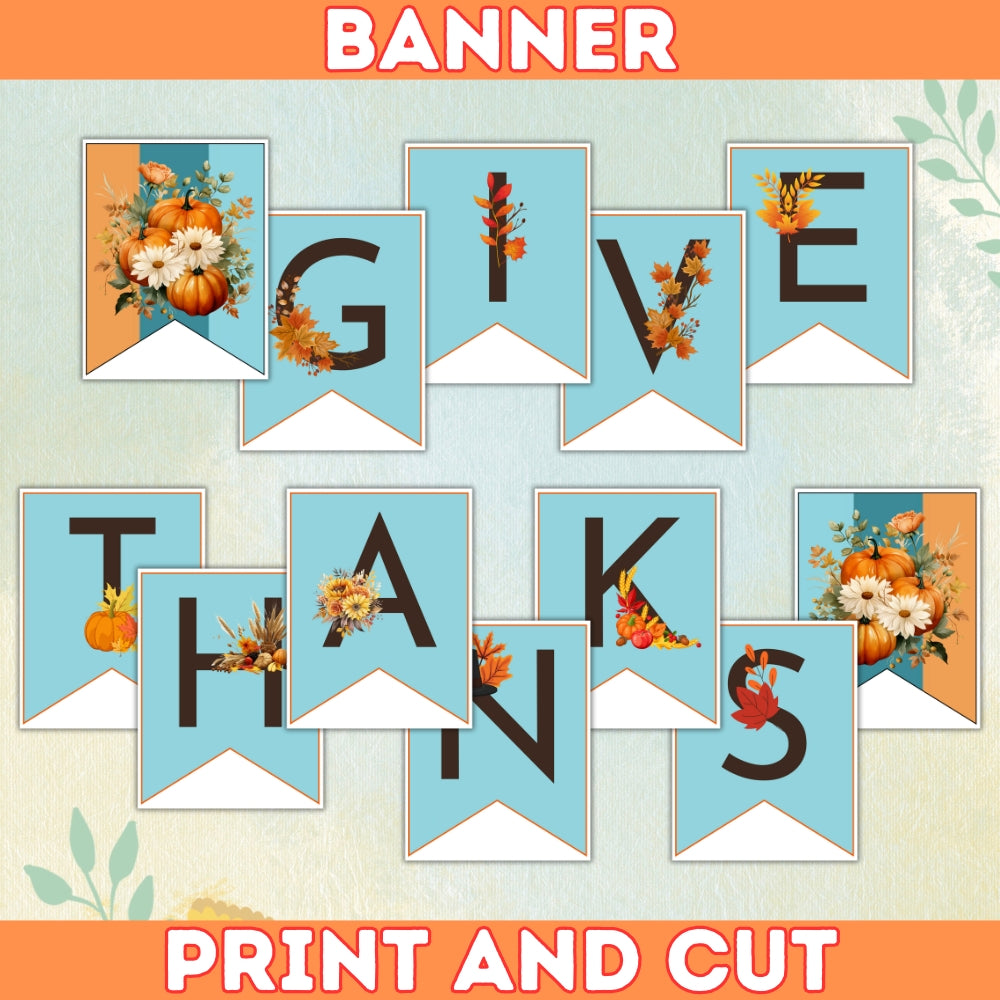 Fall Banner & Wall Art – Printable Autumn Decorations