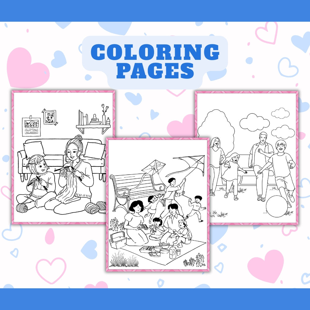 Family Portrait Booklet – 14-Page Printable Keepsake