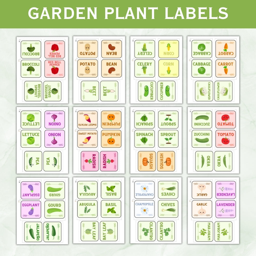 Garden Plant Labels – 62 Printable Templates