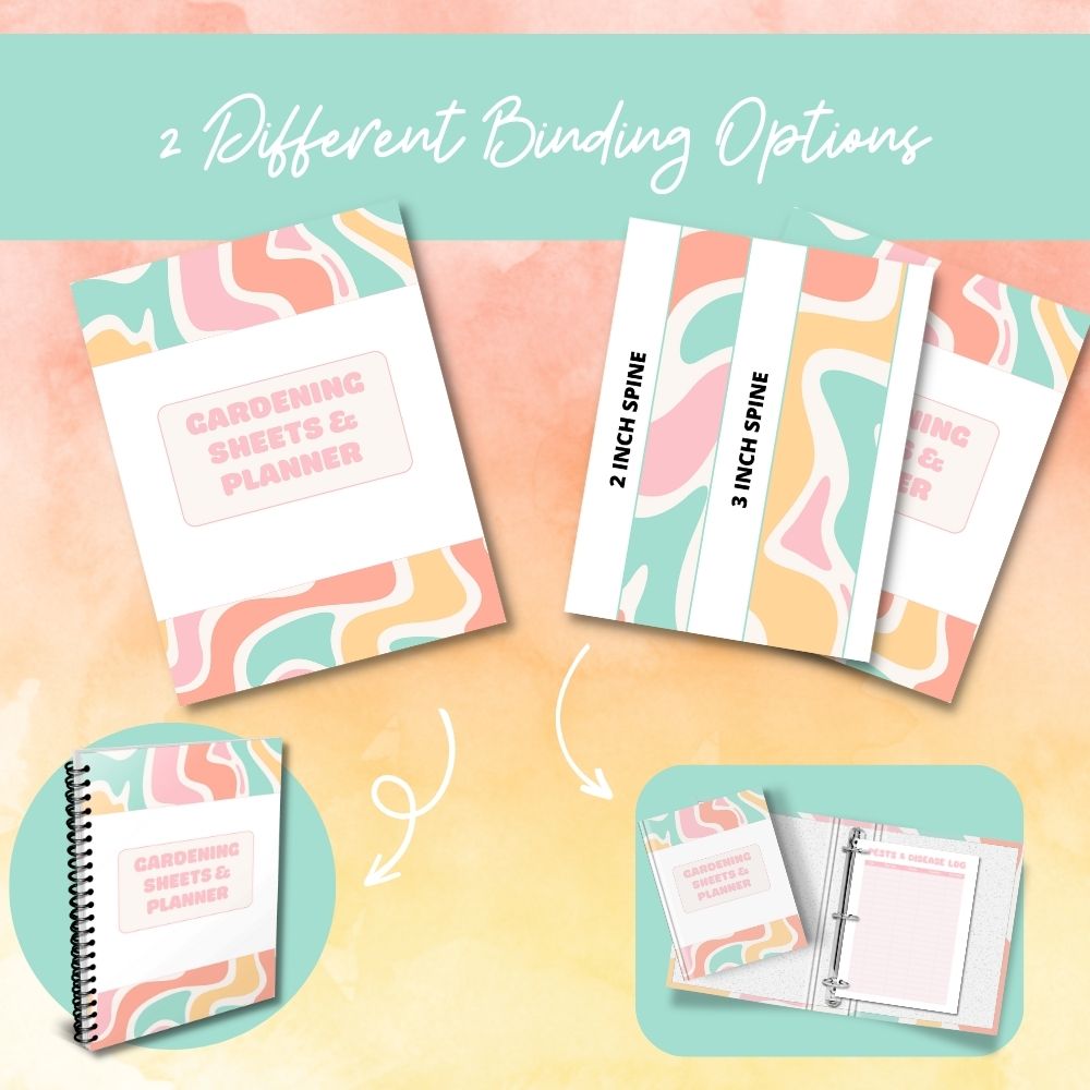 Multicolor Gardening Planner | Organize Plants Plots & Seasons