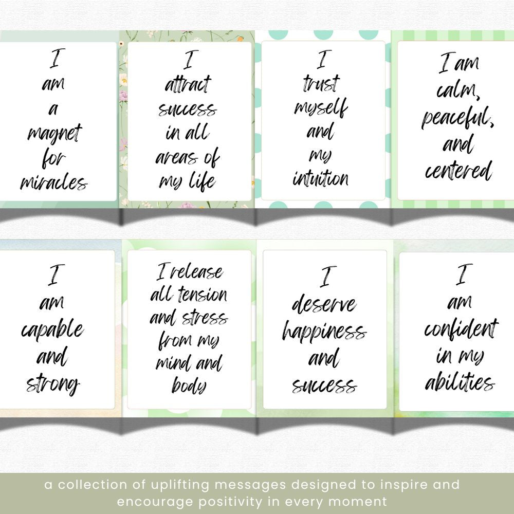 Green Affirmation Card Bundle