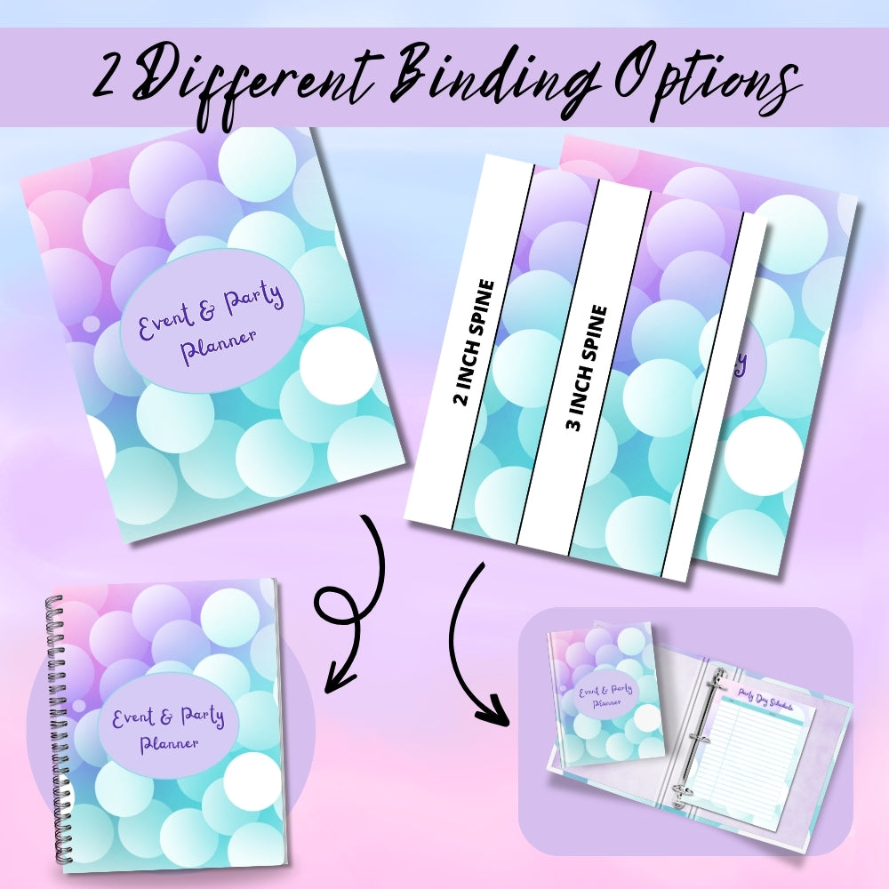 PLR Green Event & Party Planner | Editable Party Planning Templates