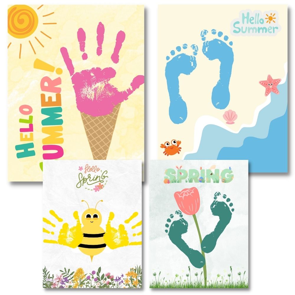 Handprint & Footprint Crafts – Fun Kids Activity Pack