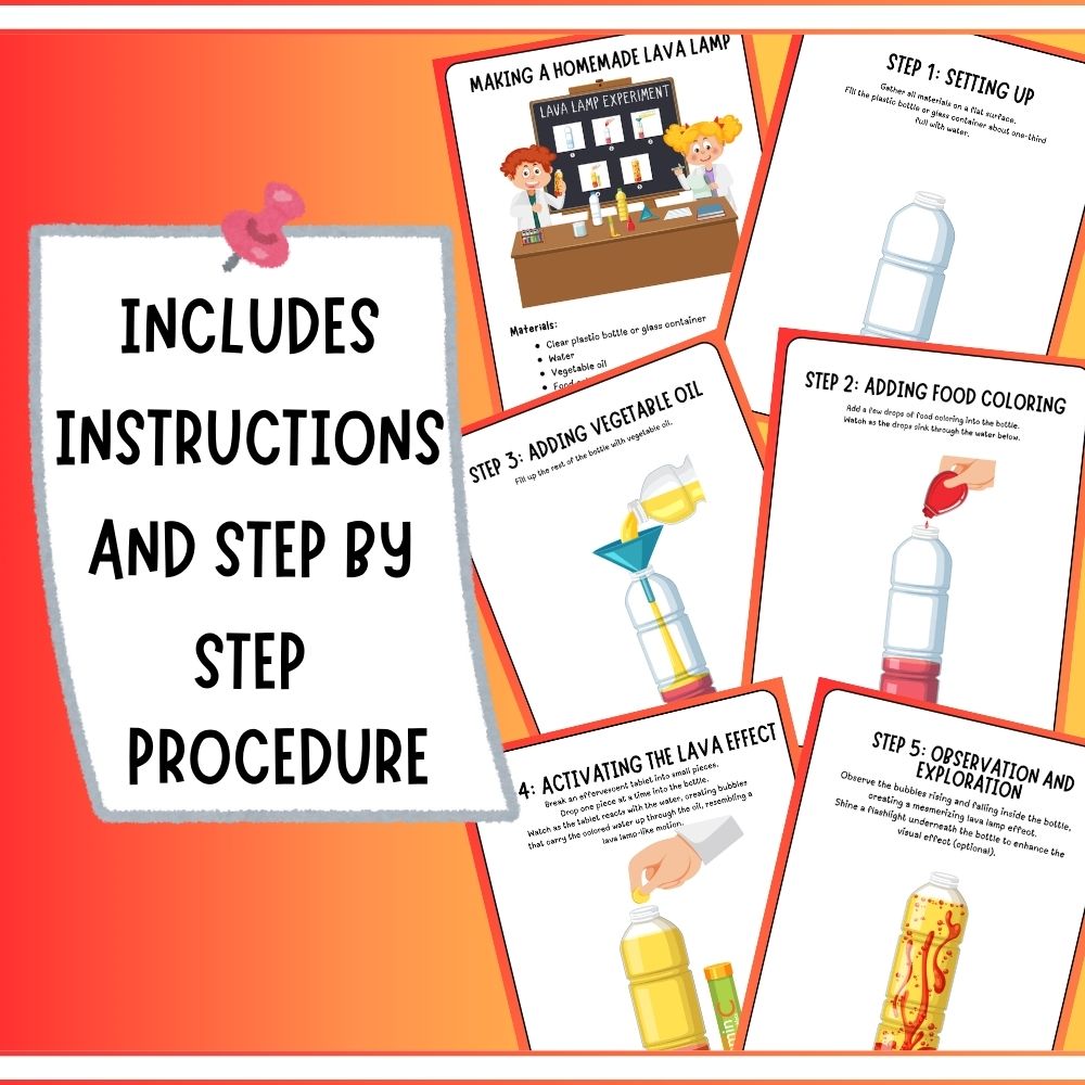 Homemade Lava Lamp Science Experiment – PLR Printable Kit