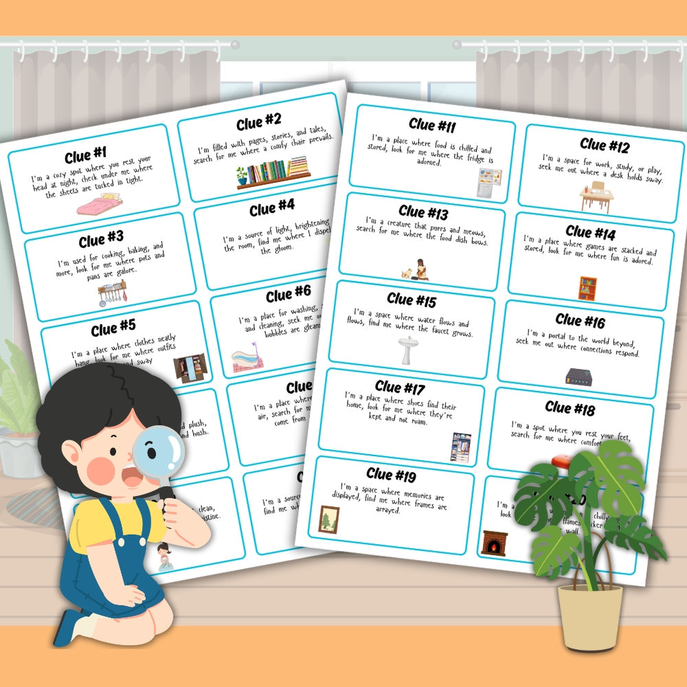 Indoor Scavenger Hunt Clues – Fun Family Game