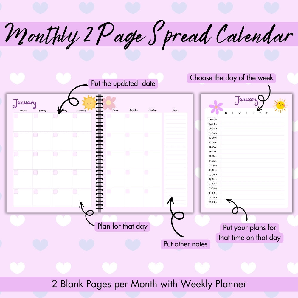 Purple Kids Chore Chart – Fun Printable Organizer