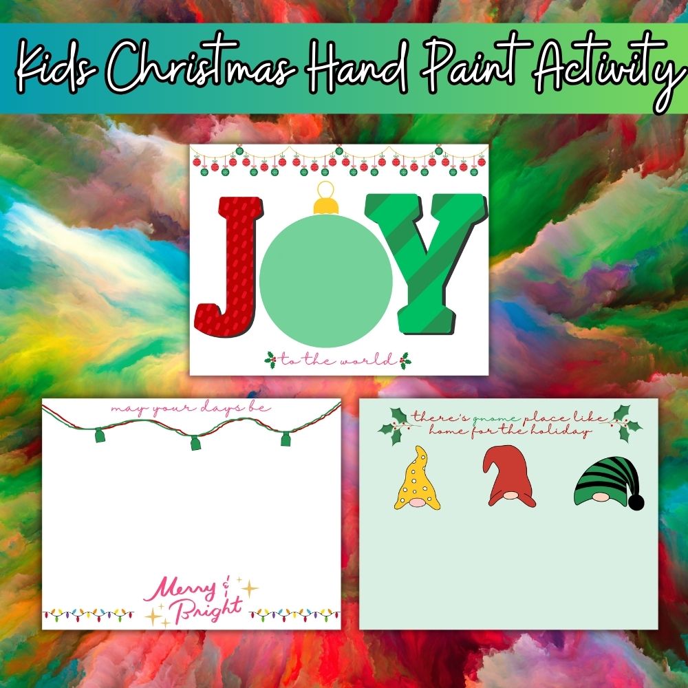 Kids Christmas Handprint Activity