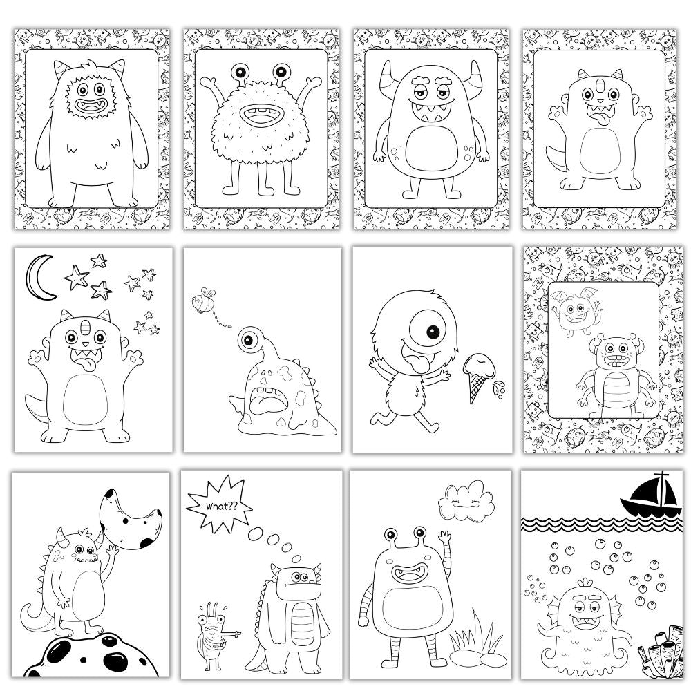 Kids Monster Coloring Pages – 25 Fun Printables