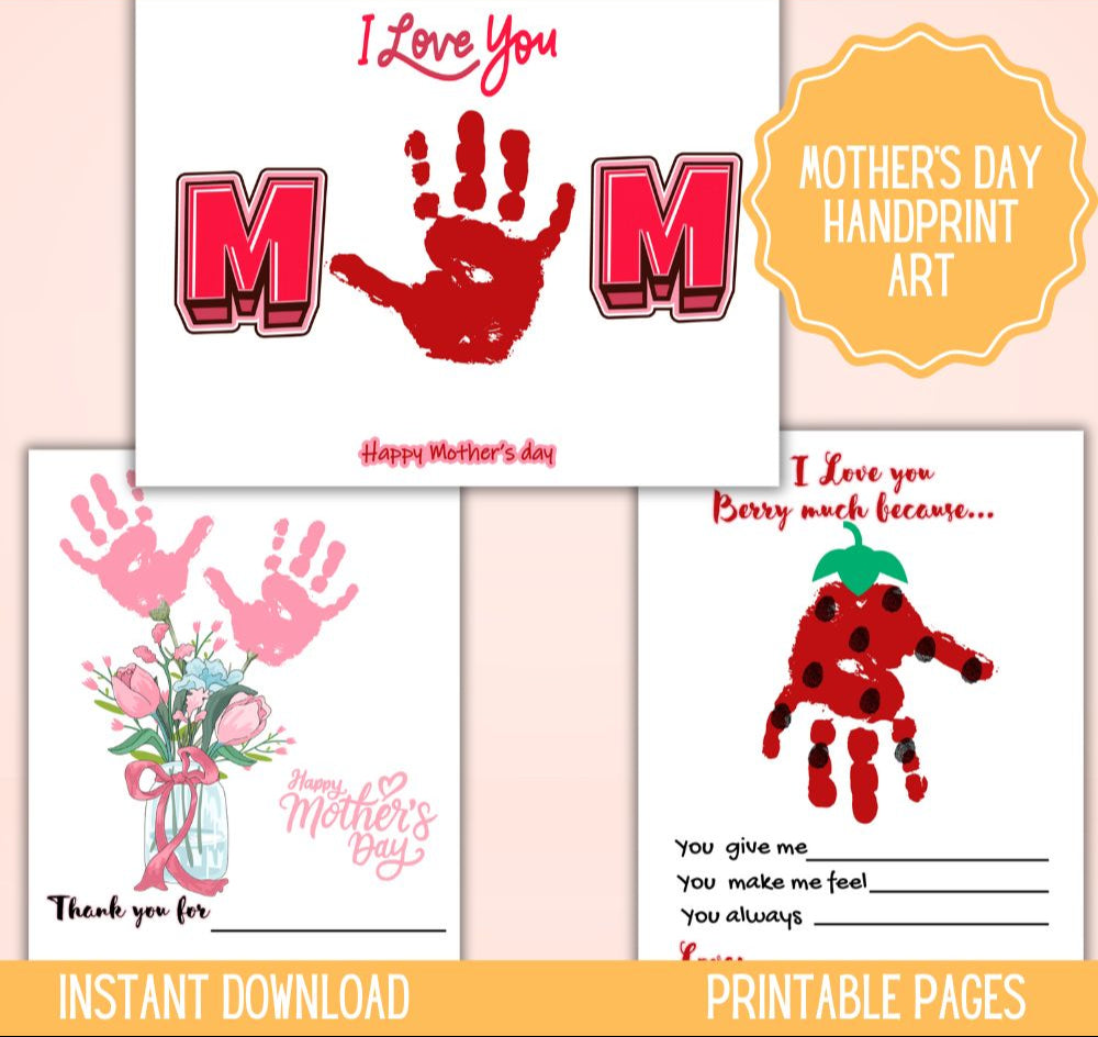 Mother's Day Handprint Art