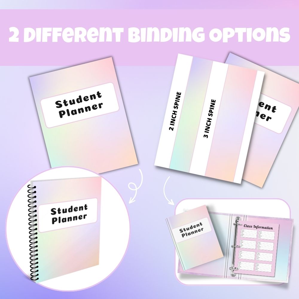 Multicolor Student Planner