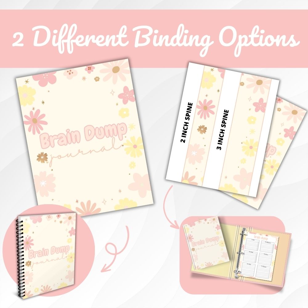 PLR Pastel Brain Dump Journal | Journals for organization | My Store