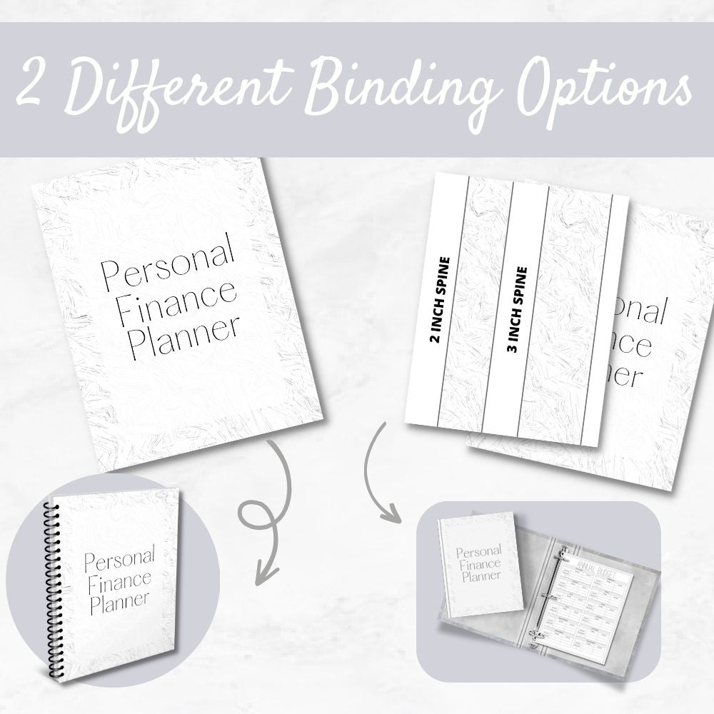 Black & White Personal Finance Planner