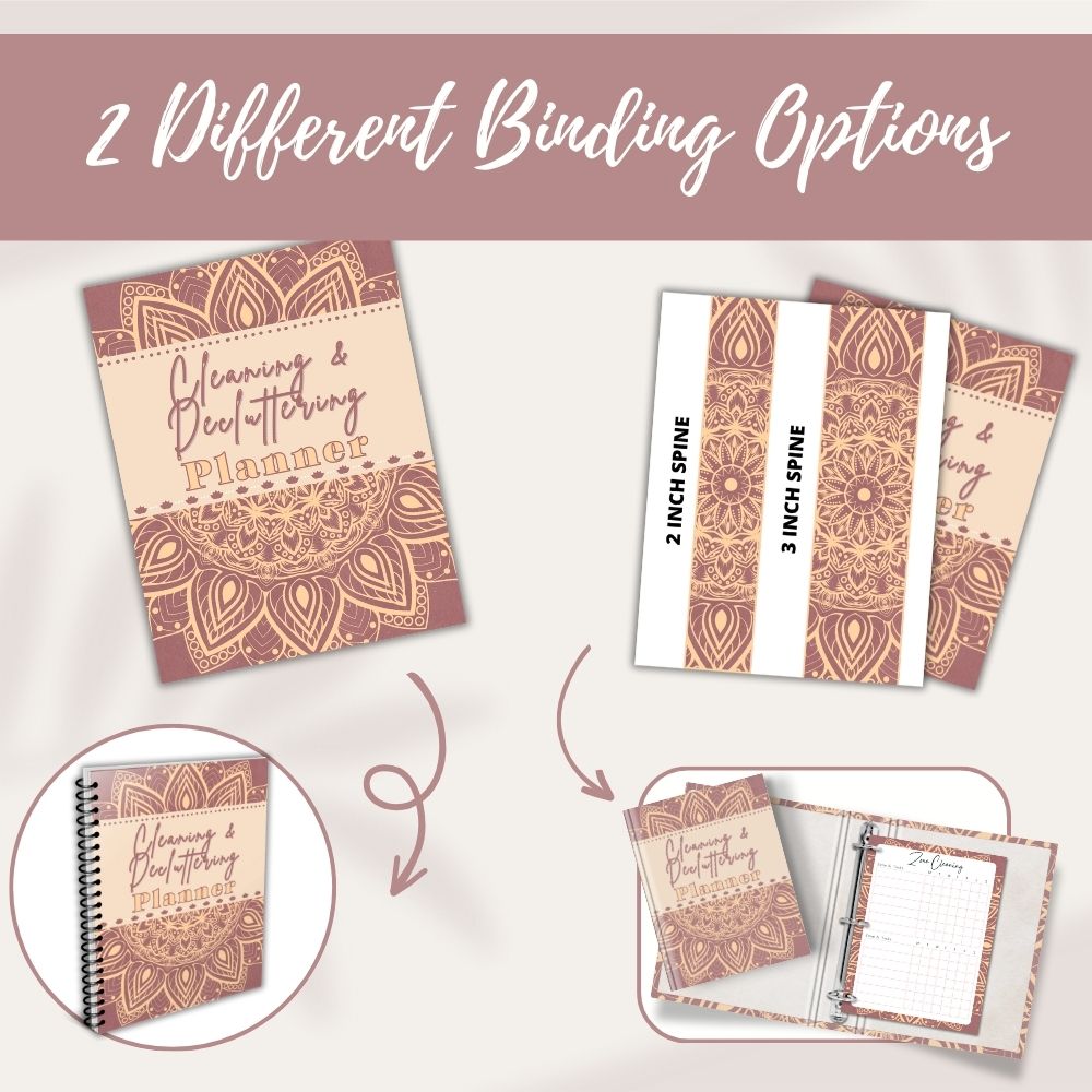 Pink Cleaning & Decluttering Planner | Organize Chores with Style