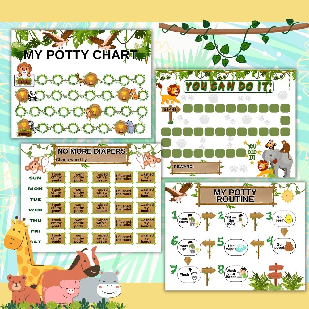 Potty Training Chart – Printable Reward Tracker for Kids