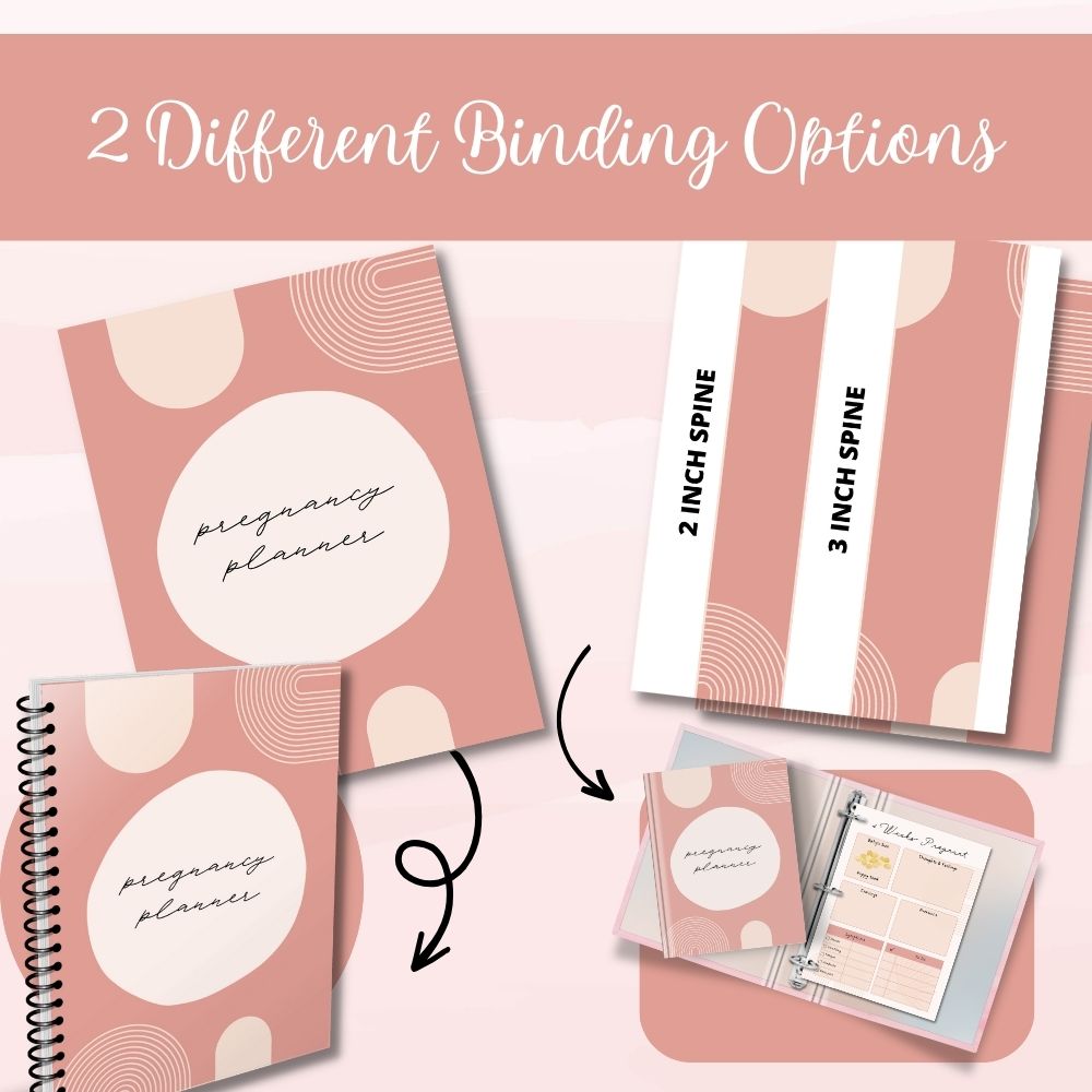PLR Pregnancy Planner | Boho Design Editable Maternity Templates