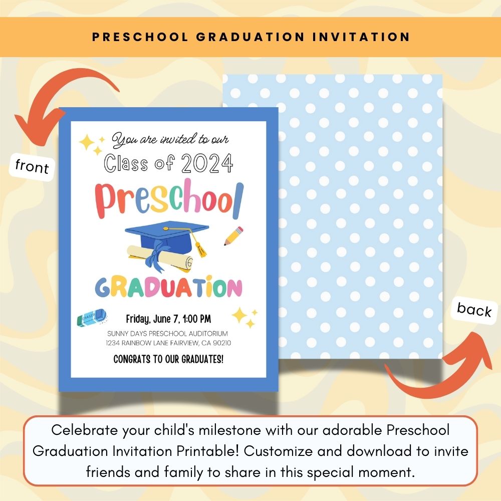 Preschool Graduation Bundle – Printable Celebration Kit