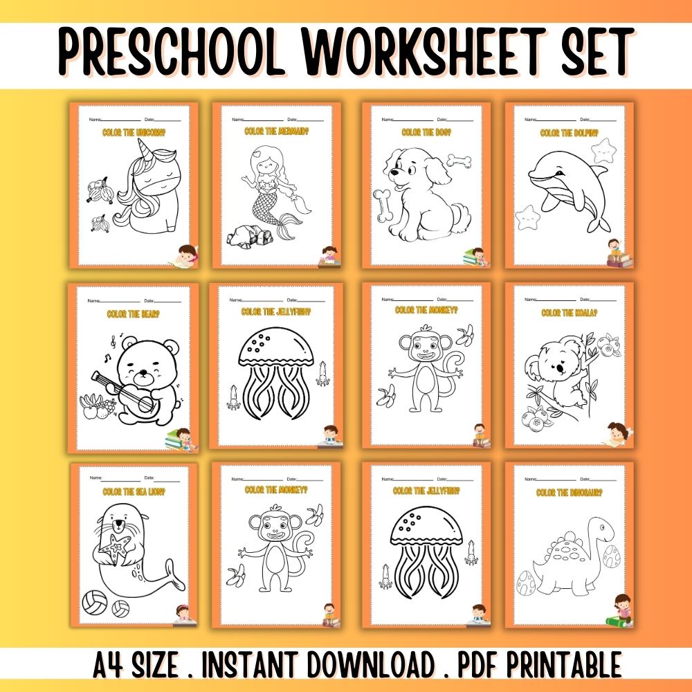 Preschool Worksheets – 50 Fun Printable Activities