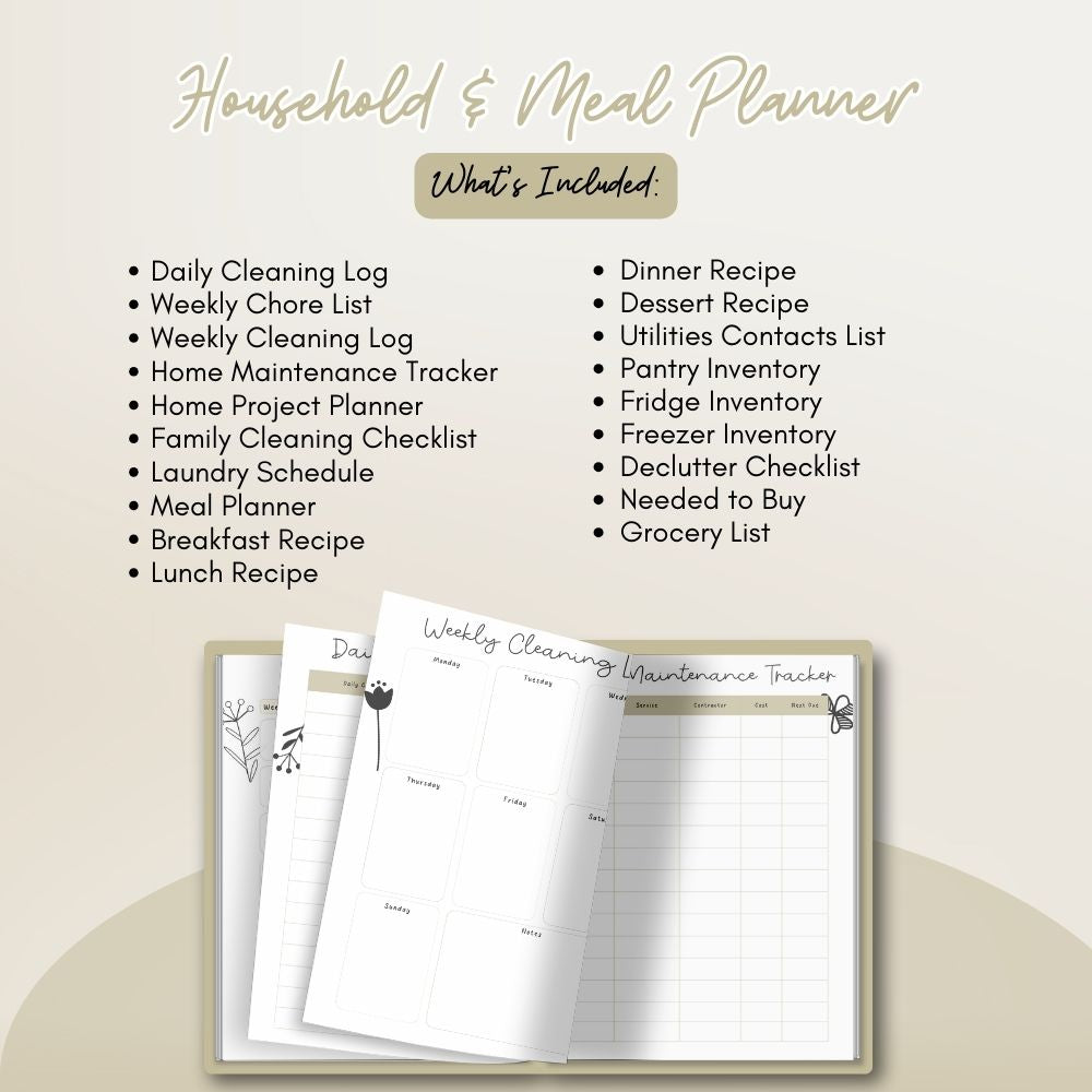 ADHD Planner With Floral Theme Design