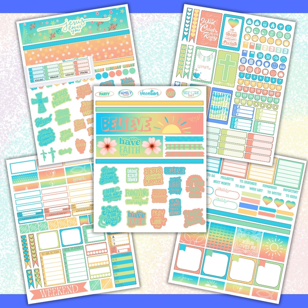 Christian Planner Stickers – Faith-Inspired Printables