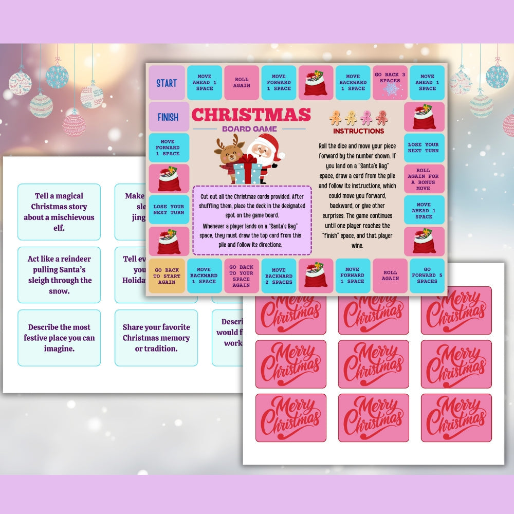 Christmas Printable Board Game