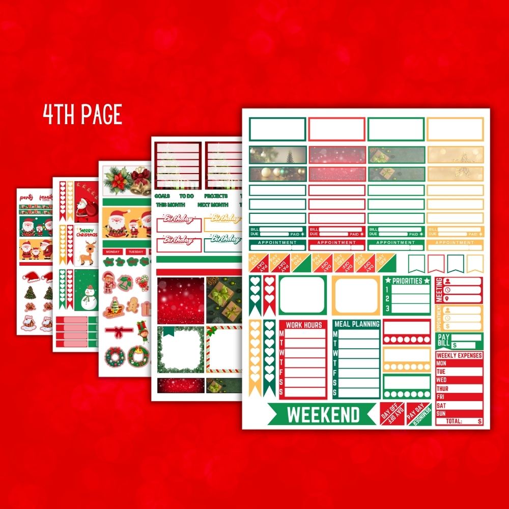 Christmas Planner Stickers – Holiday Printable Pack