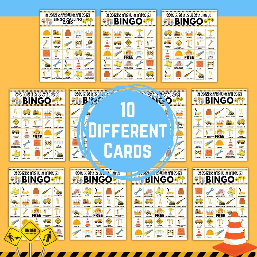 Construction Learning Activities – 45 Printable Pages