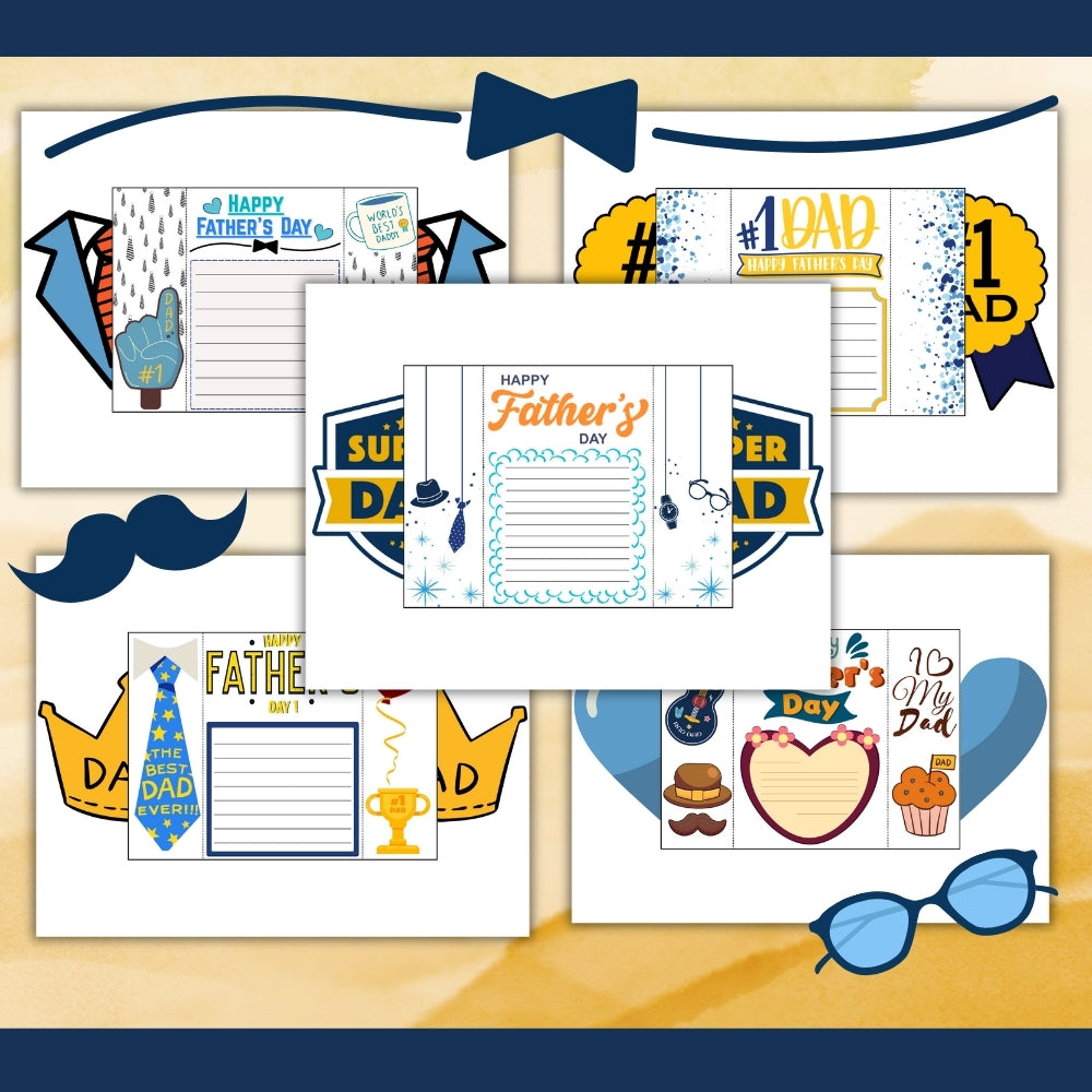 Printable Father’s Day Cards – 10 Unique Designs