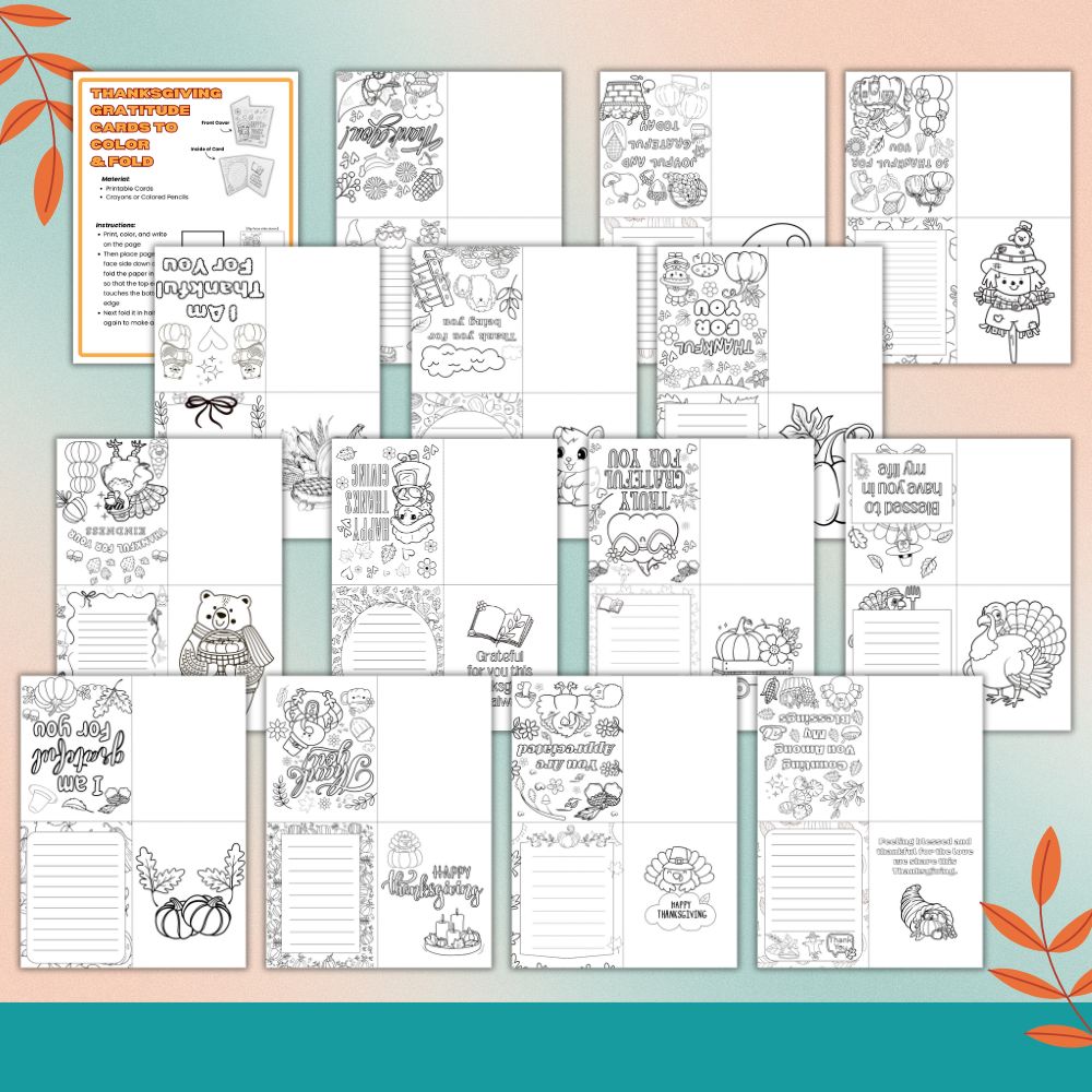 Thanksgiving Gratitude Cards