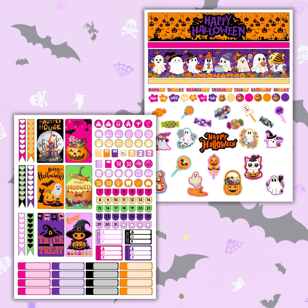 Halloween Planner Stickers – Spooky Printables