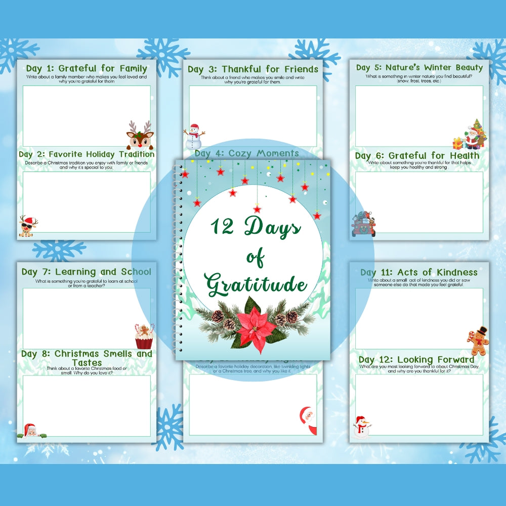 PLR Kids Christmas Gratitude Journal | Journals for holiday gratitude | My Store