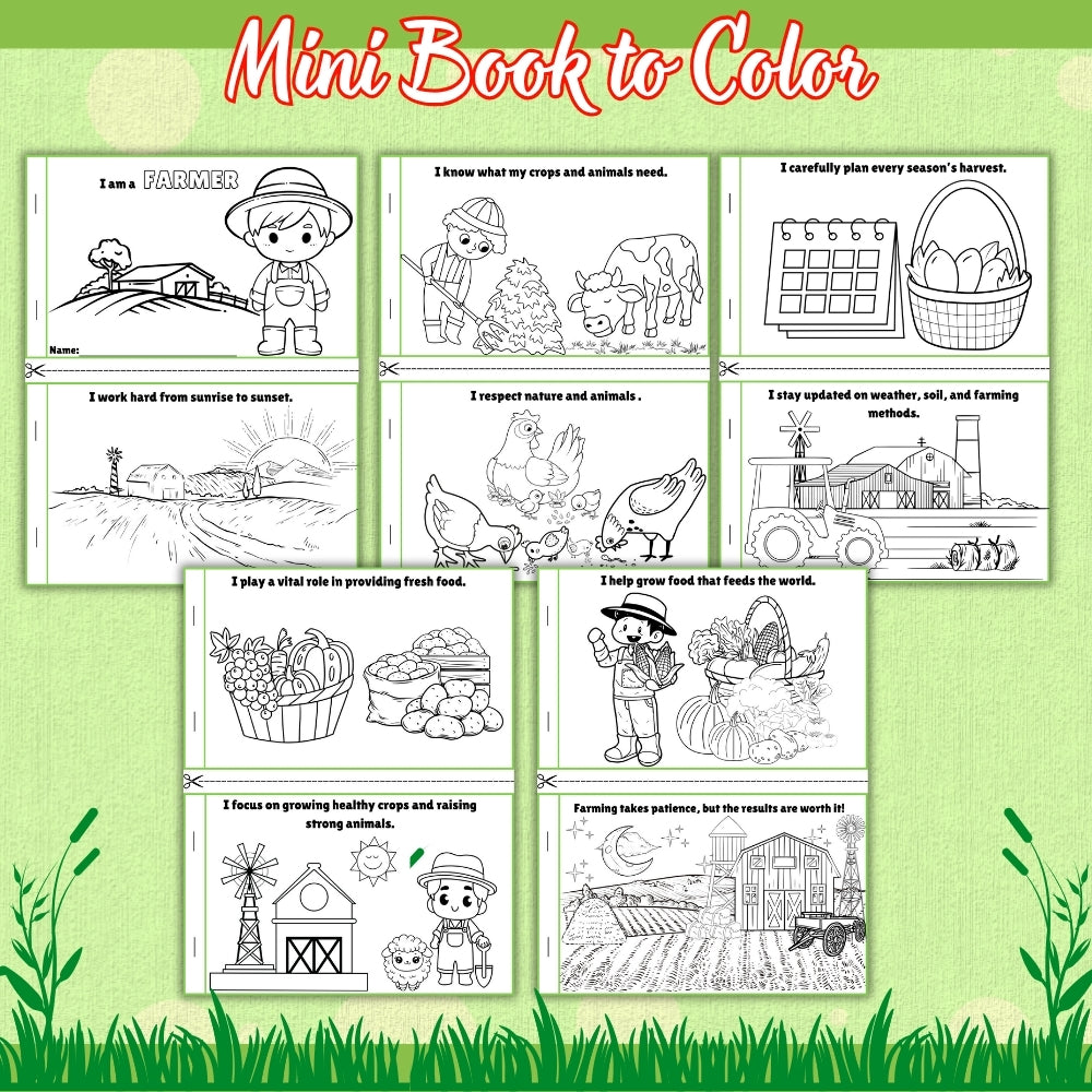 Kids Farmer Activity Pack Printable (27 Pages)