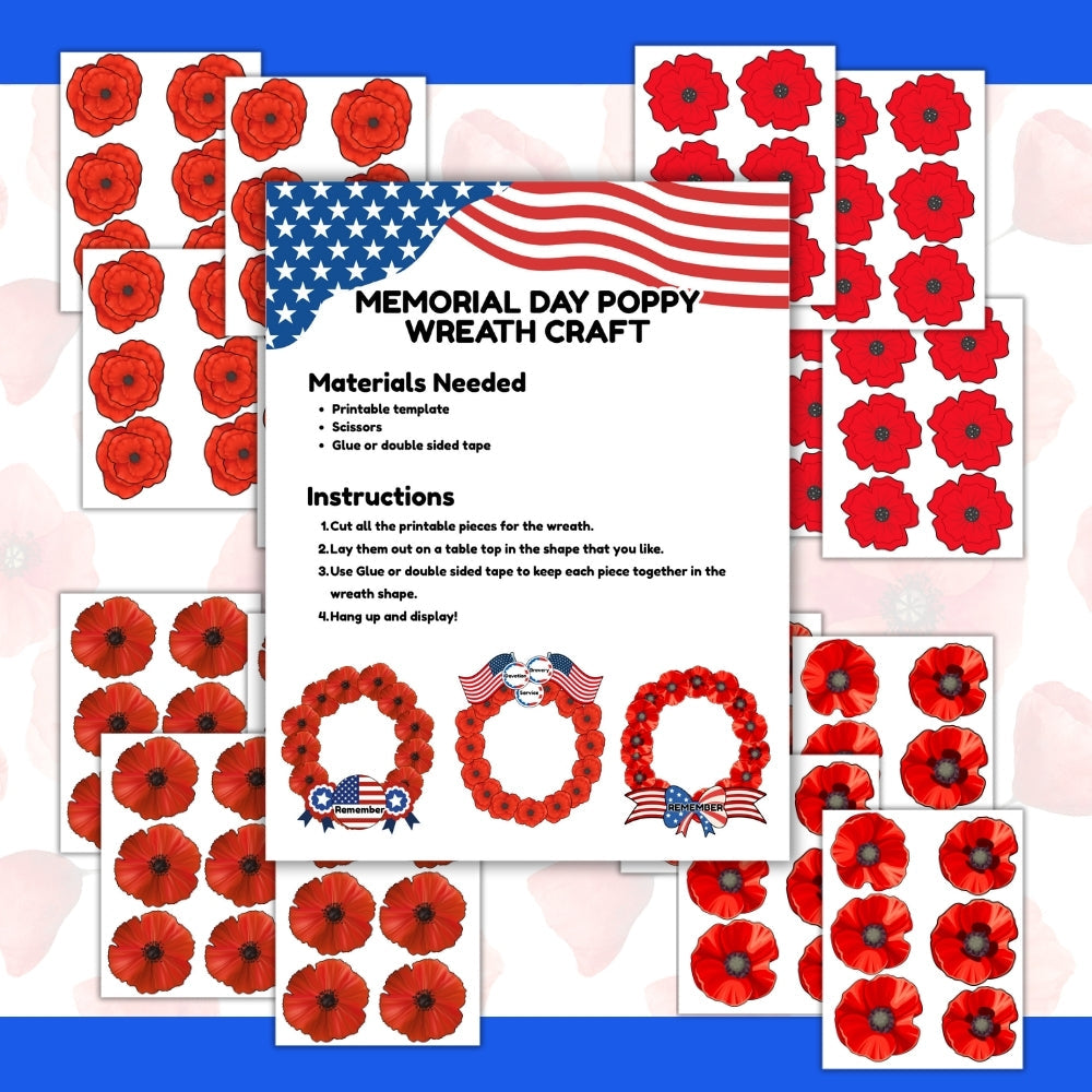 Printable Memorial Day Lantern Craft – 25 Pages