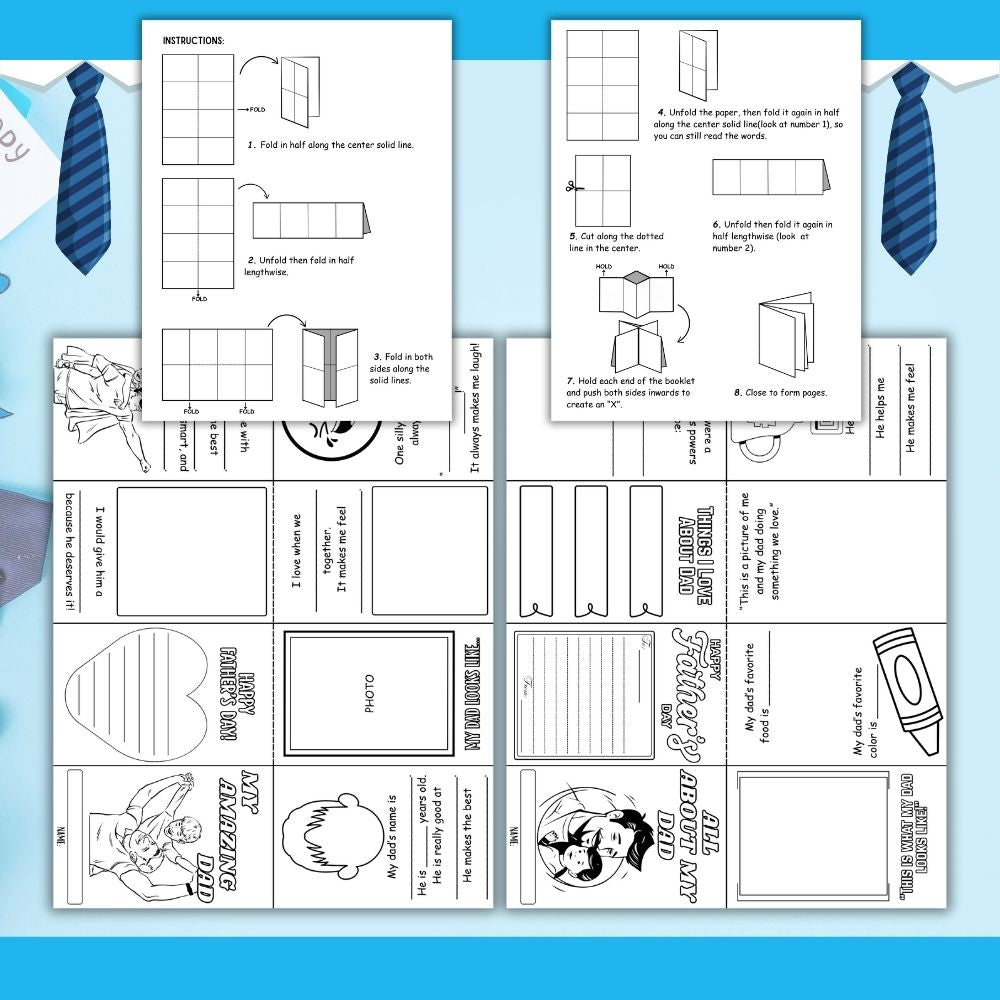 Printable Mini Book for Dad