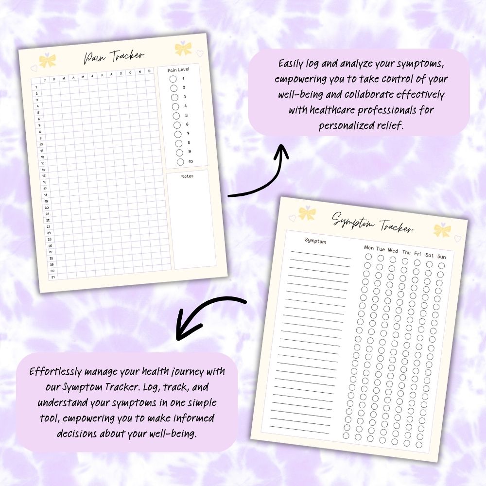 PLR Pain Management Tracker Journal | Journals for symptom tracking | My Store