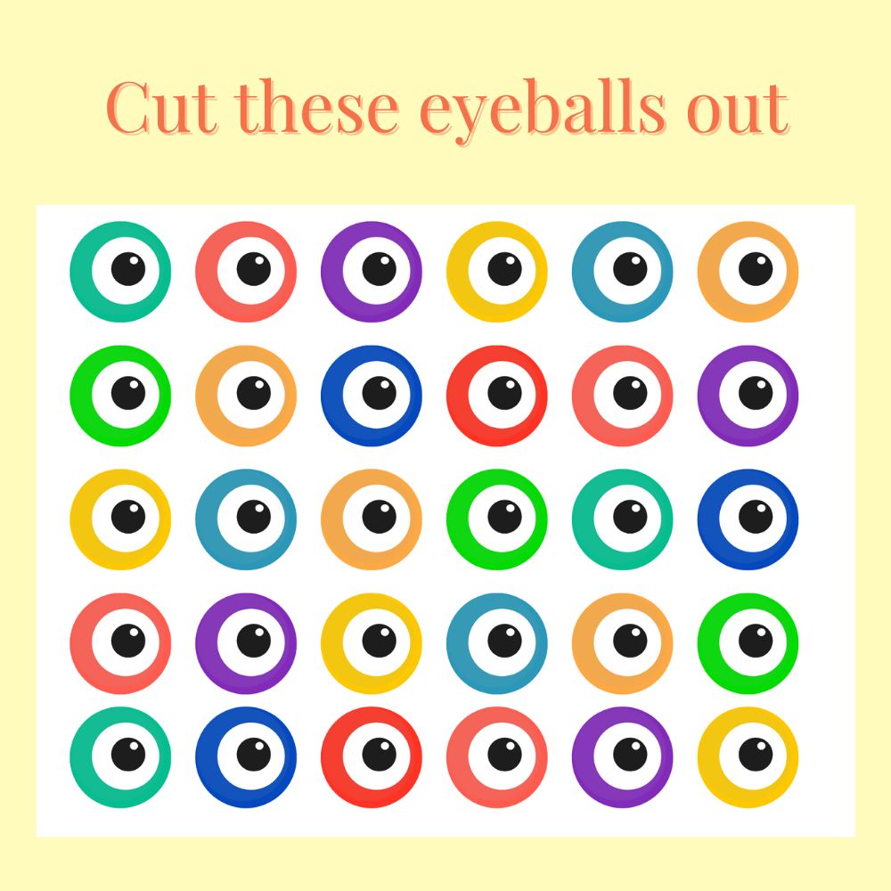 Pin the Eyeball on the Monster – Halloween Party Game