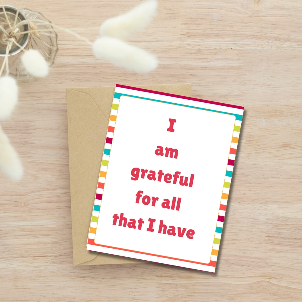 Affirmation Card Bundle Stripe Design