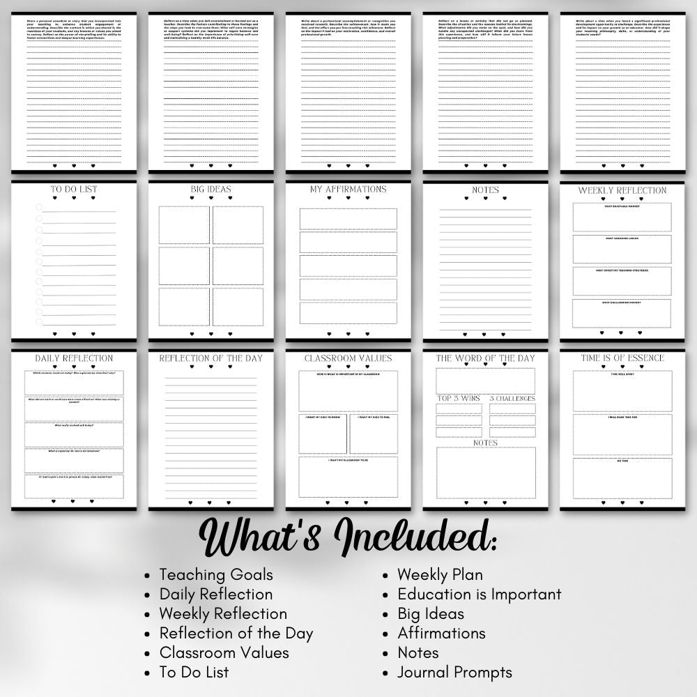 PLR Teacher Journal | Journals for teachers | My Store