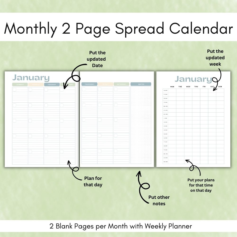 Light Pastel Teacher Planner | Organize Lessons Schedules & Goals